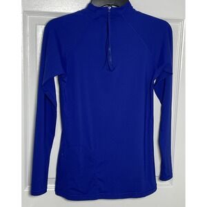 Athleta Blue Quarter Zip Long Sleeve Athletic Top Women's Medium